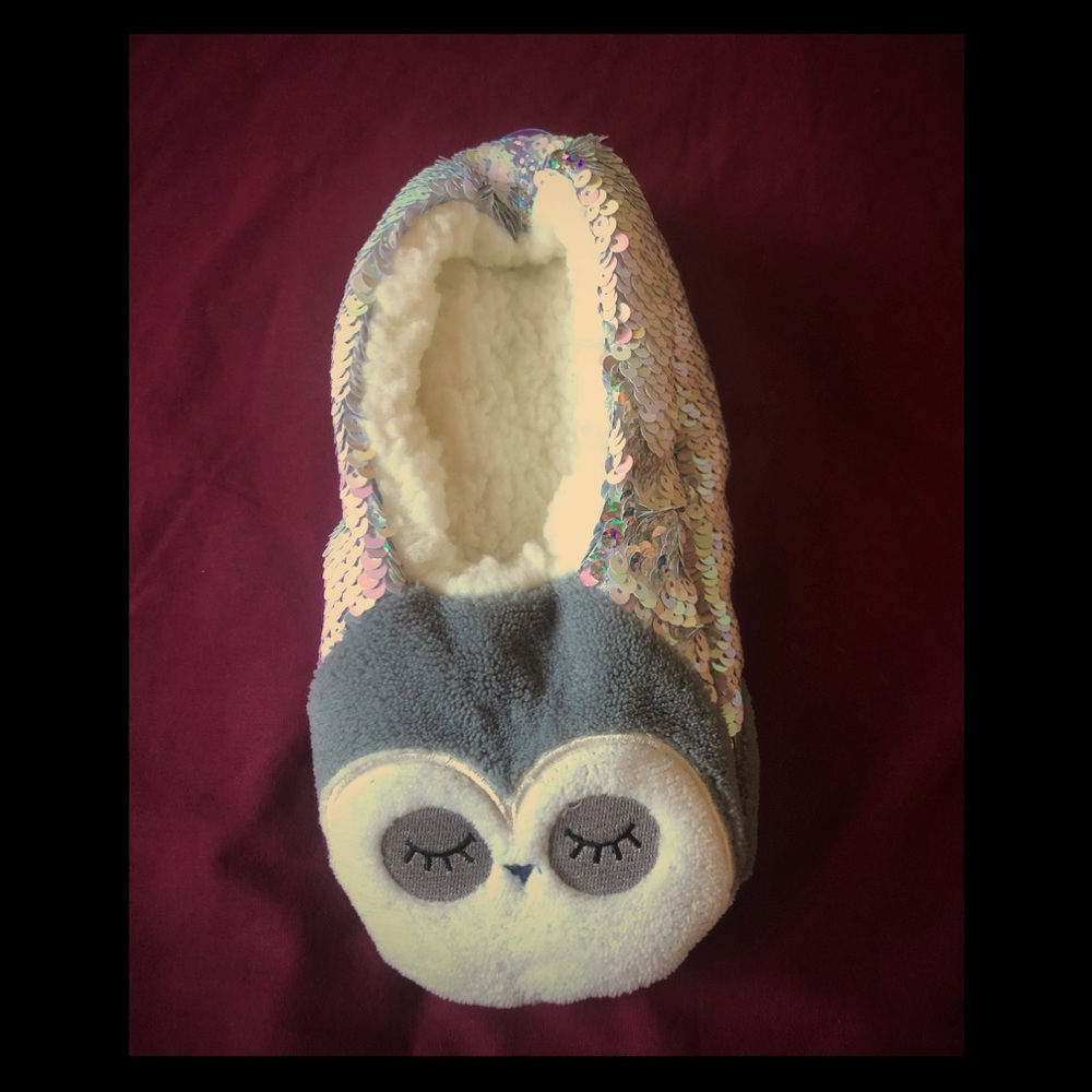 Owl slippers.